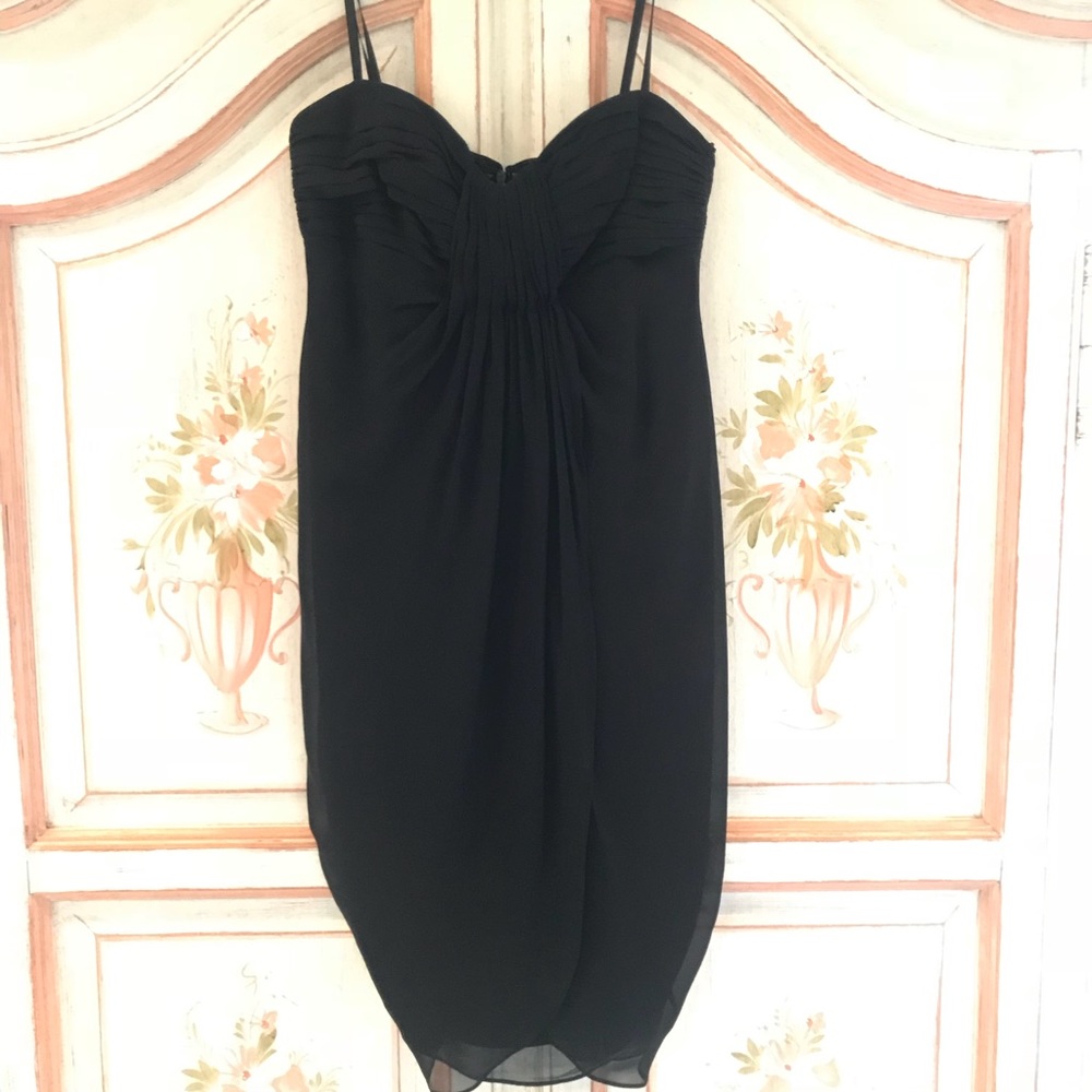 💃 BCBG black silk dress size 2 💃